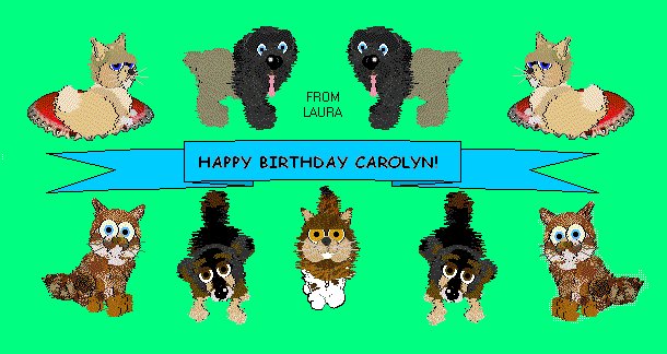 Happy birthday from Laura L