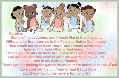 a beautiful thank-you from Amber