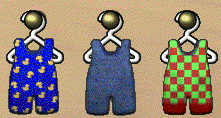three coveralls