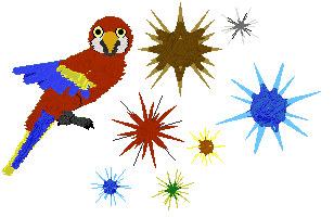 parrot and urchin