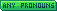 Green Any Pronouns